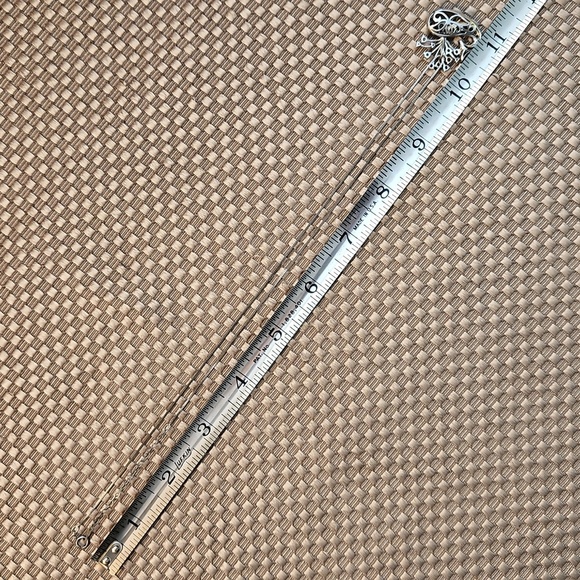 Sterling Silver Whale Pendant Genuine Topaz Stones w/20.5" Box Chain - Picture 9 of 11